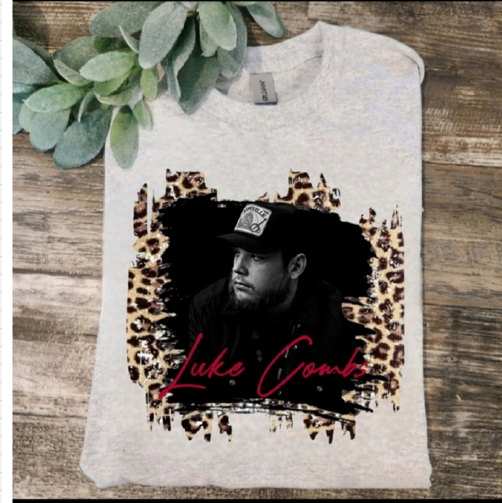 Luke combs shirt country music popular trending cheetah print